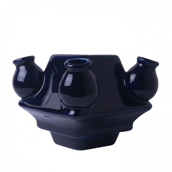 HEINEN - Stapelgekte - Vaas midden donkerblauw