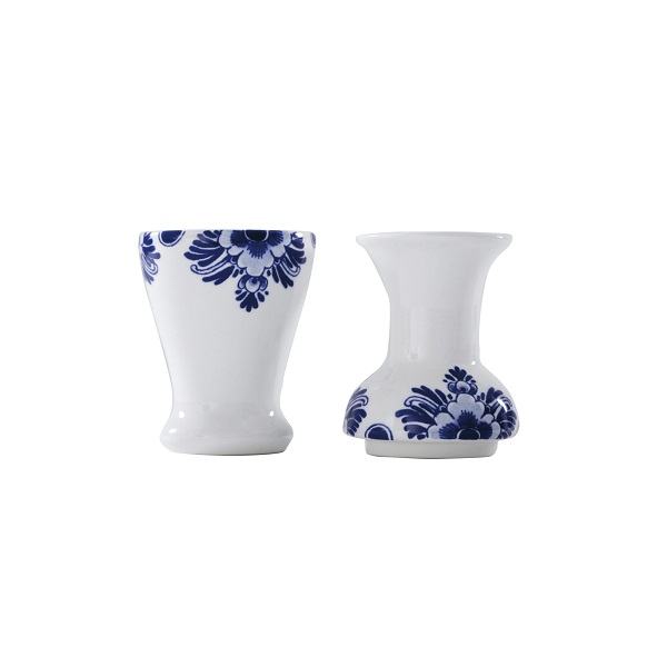ROYAL DELFT - Blue D1653 - Eierdop+zoutstr. set/2 'Double Egg'