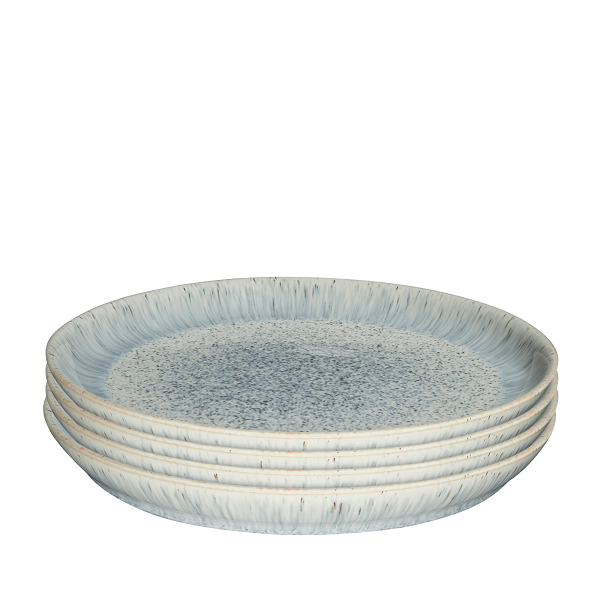 Denby Halo Speckle Coupe Dinerbord Set van 4 ø 26 cm