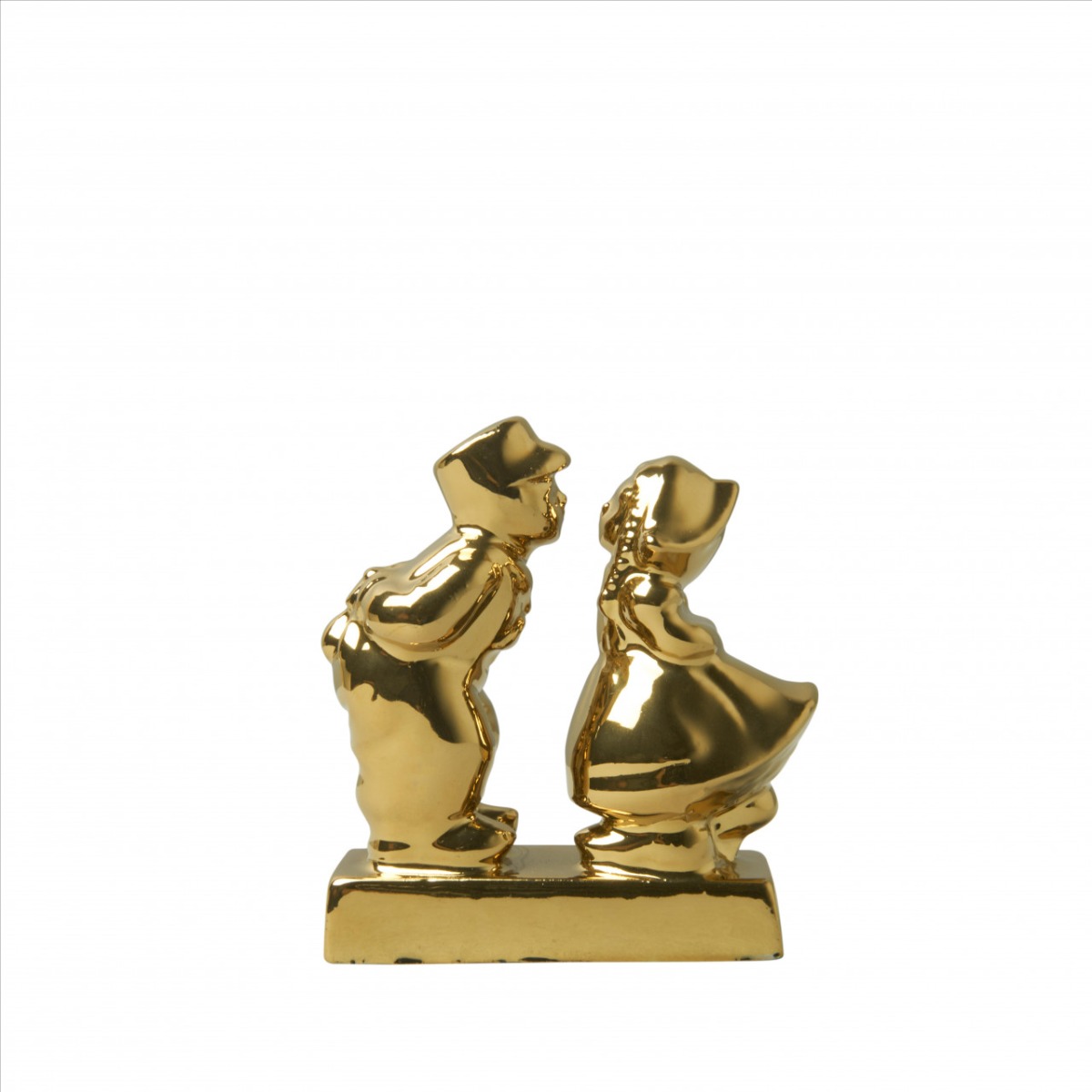 Kussend paar goud