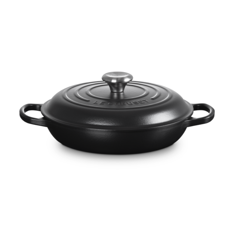 LE CREUSET - Signature - Campagnard 26cm 2,20l Mat Zwart