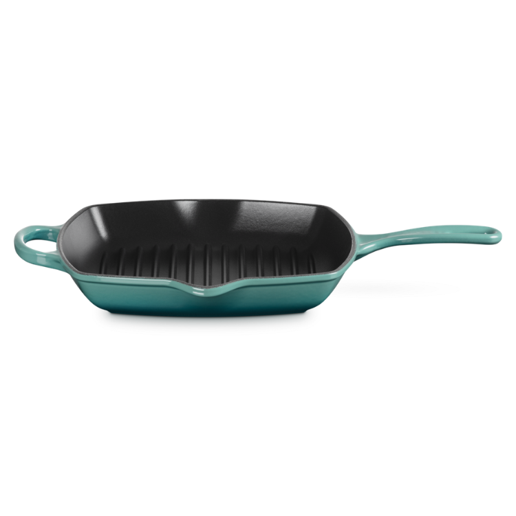 LE CREUSET - Signature - Grillpan 26cm vierkant Bleu Riviera