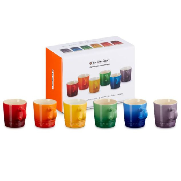 LE CREUSET - Vancouver - Espressobeker 0,10l New Rainbow  6-dlg