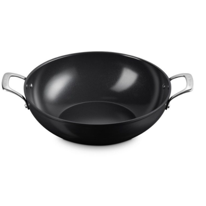LE CREUSET - Essential Non-Stick Ceramic - Wokpan 32cm 2 grepen 6,0l