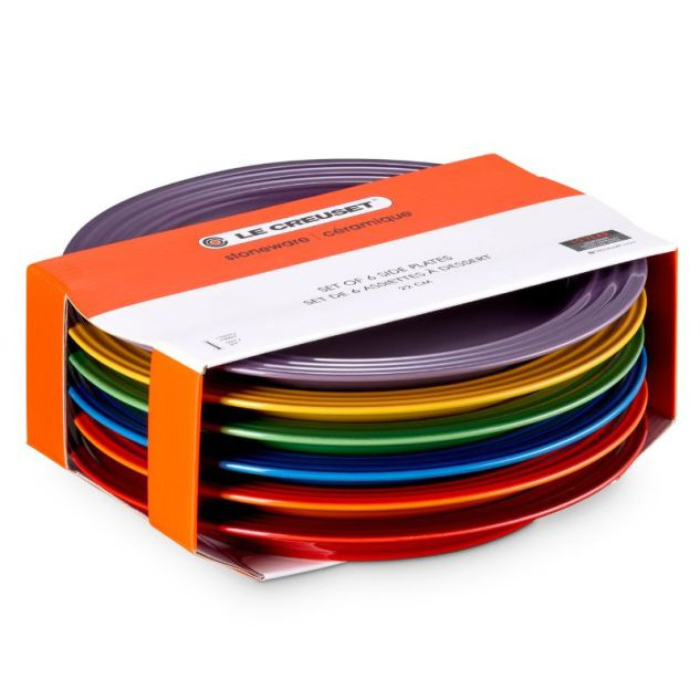 LE CREUSET - Vancouver - Ontbijtbord 22cm New Rainbow 6-dlg