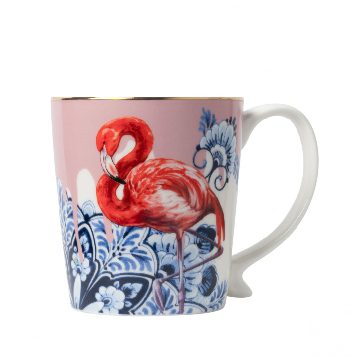 Mok Mandala Flamingo | Heinen Delfts Blauw | Souvenir