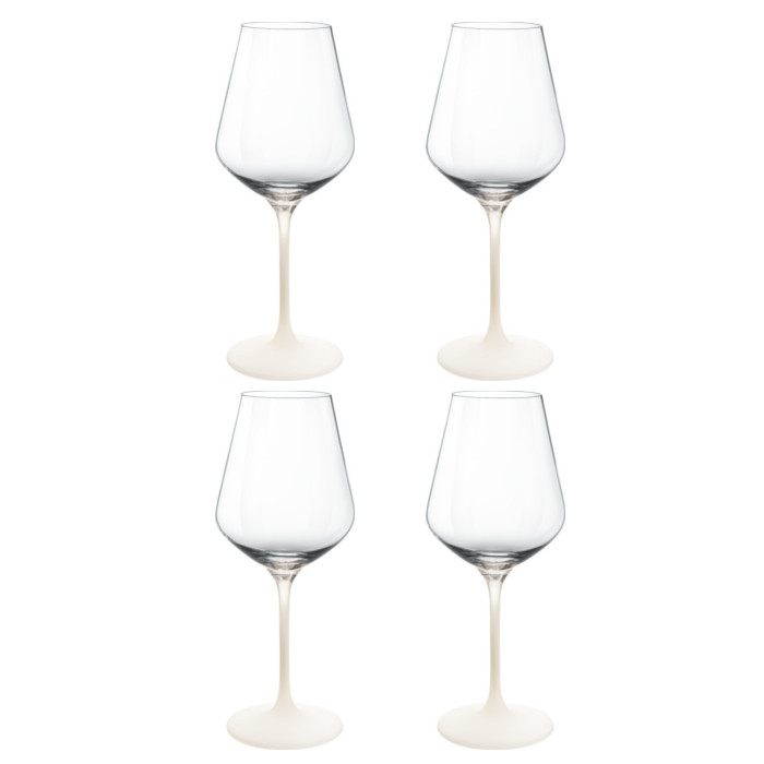 VILLEROY & BOCH  Manufacture Rock Blanc - Witte wijnglas 0,38l Set/4