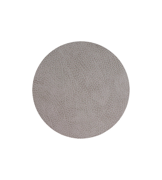 LIND DNA - Glass Mat Circle - Onderzetter 10cm Hippo Anthracite-G