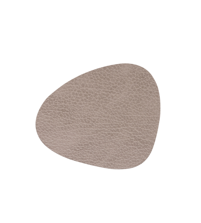 LIND DNA - Glass Mat C urve - Onderzetter 11x13cm Hippo Warm Grey