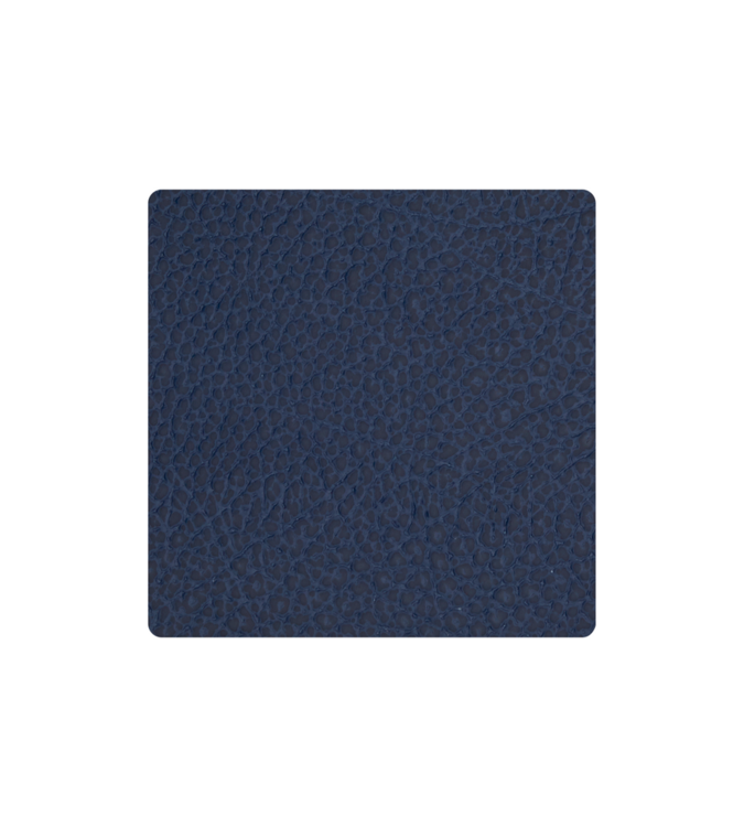LIND DNA - Glass Mat Square - Onderzetter 10cm Hippo Navy Blue