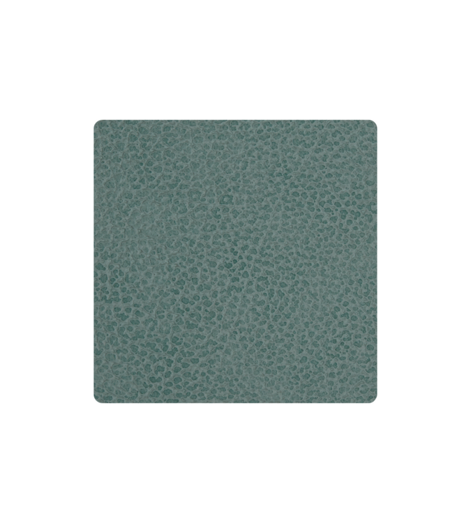 LIND DNA - Glass Mat Square - Onderzetter 10cm Hippo Pastel Green