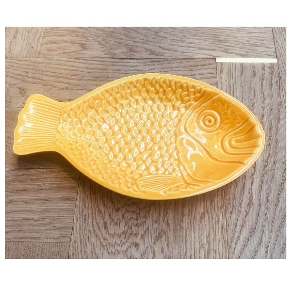 DURO - Relief Fish - Bord S Wheat Yellow 24x14cm