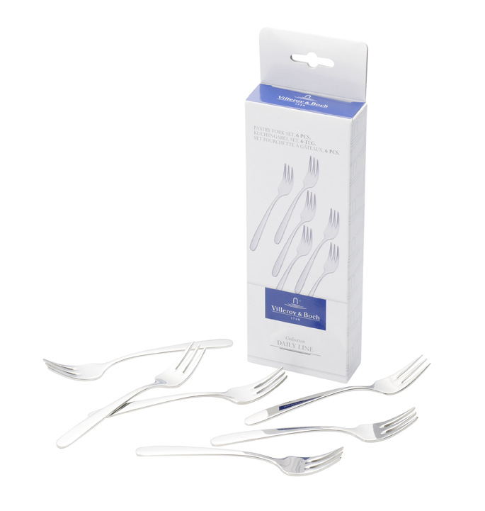 VILLEROY & BOCH - Daily Line - Gebaksvork Set/6 15cm