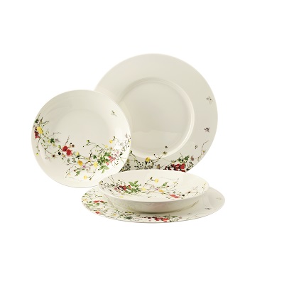 Saladeschaal Rosenthal Brillance Fleurs Sauvages 29 cm Saladeschaal Rosenthal Brillance Fleurs Sauvages 29 cm
