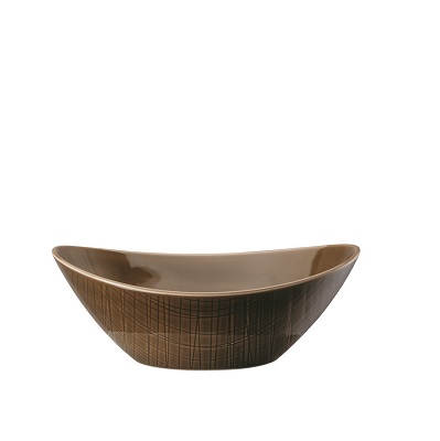 ROSENTHAL - Mesh Walnut - Schaal ovaal 20x15cm 0,63l