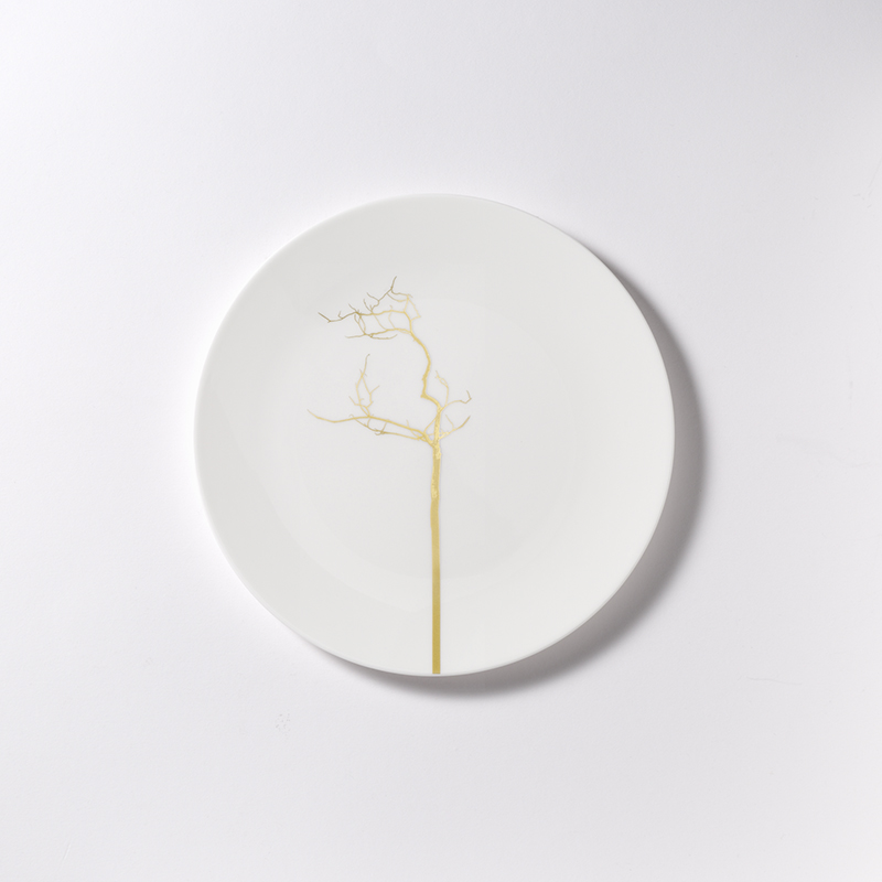 DIBBERN - Golden Forest Pure - Ontbijtbord 21cm