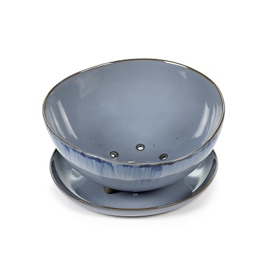 SERAX - Terres de Reves - Fruittest/vergiet 17,5cm lichtblauw