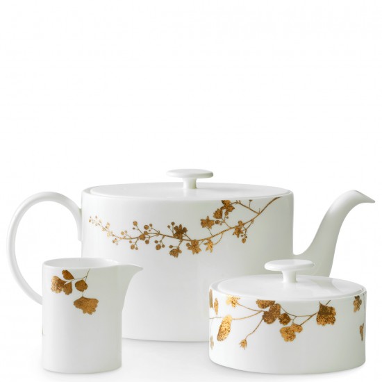 WEDGWOOD - Vera Wang Jardin - Theepot, suikerpot & melkkan