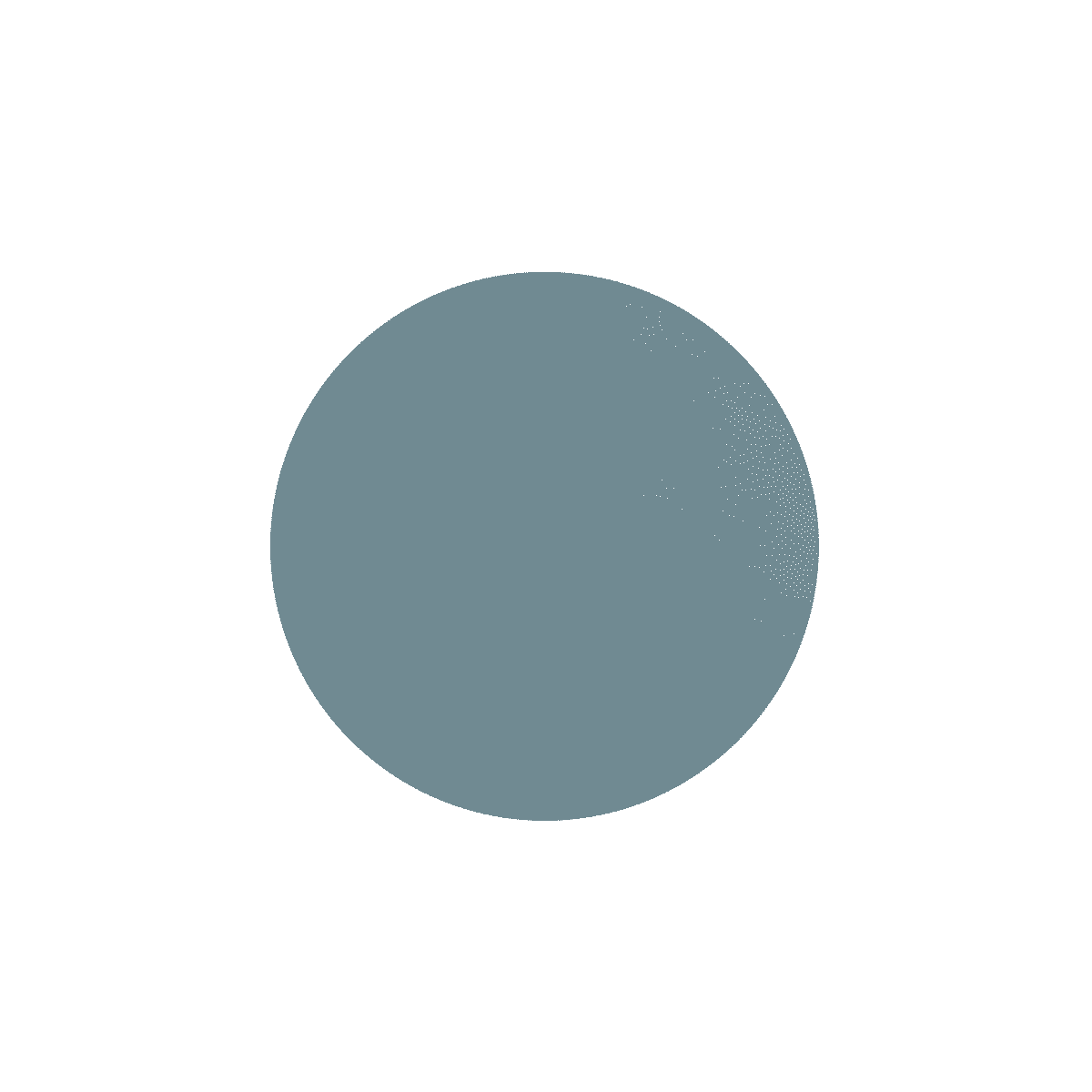 LIND DNA - Glass Mat Circle - Onderzetter 10cm Nupo Light Blue