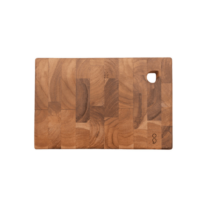 Snijplank uit gerecycled teakhout 30x20x2cm 1 stuks