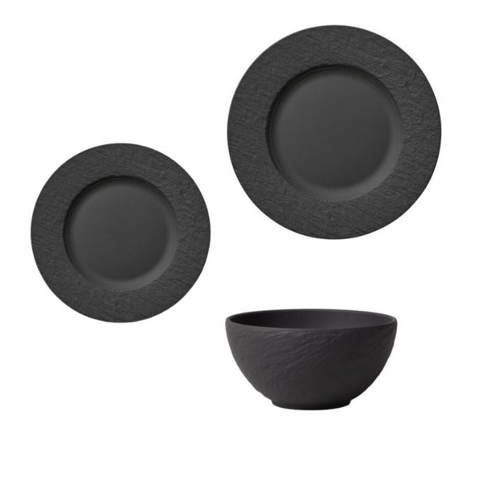 VILLEROY & BOCH - Manufacture Rock - Serviesset 4 persoons 12-delig