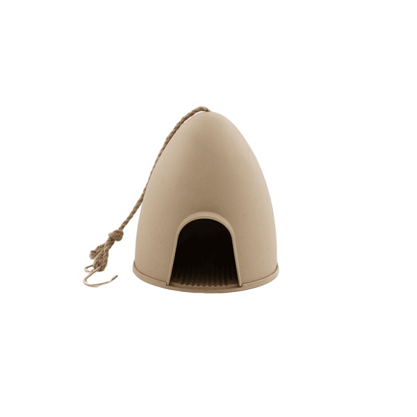Point-Virgule - Voederhuisje tuinvogels - Hangend - Beige – 18x17cm
