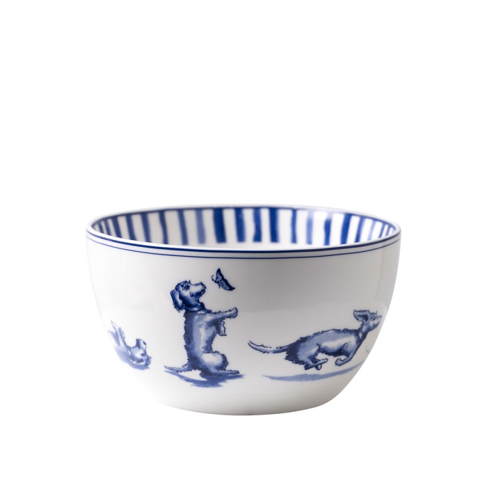 Yoghurt schaaltje Teckel Nhaan | Heinen Delfts Blauw | Janny van der Heijden| Souvenir