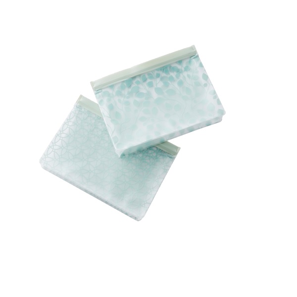 Set van 2 herbruikbare ziplock etuis