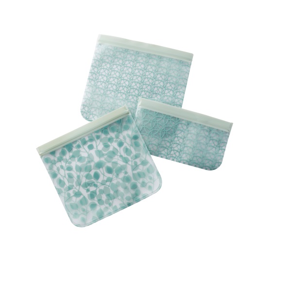 Set van 3 herbruikbare ziplock etuis