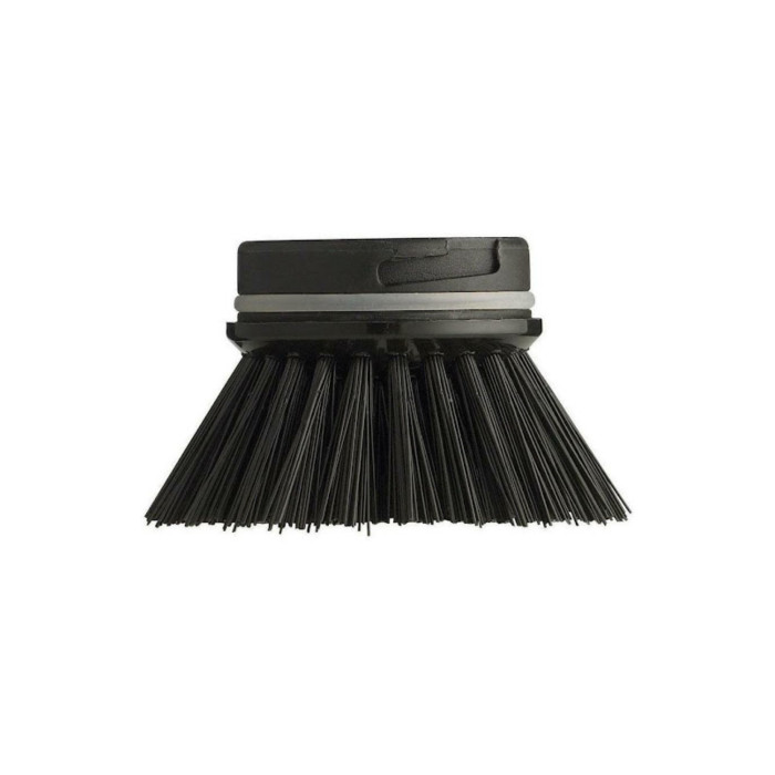 Zone Denmark vervang-borstel voor afwasborstel - medium - zwart - D 6 cm